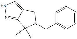 5-Benzyl-6,6-dimethyl-2,4,5,6-tetrahydropyrrolo[3,4-c]pyrazole Struktur