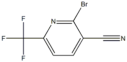 2-Bromo-3-cyano-6-(trifluoromethyl)pyridine Struktur