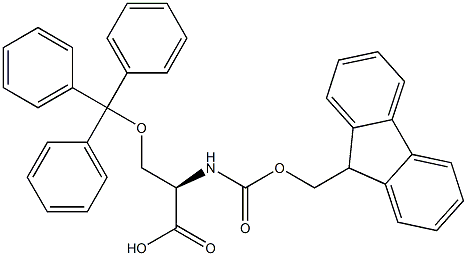 Fmoc-O-trityl-D-serine Struktur