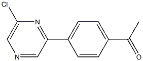 1-(4-(6-chloropyrazin-2-yl)phenyl)ethanone Struktur