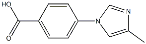 4-(4-methyl-1H-imidazol-1-yl)benzoic acid Struktur