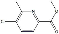 methyl 5-chloro-6-methylpicolinate Struktur