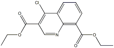 diethyl 4-chloroquinoline-3,8-dicarboxylate Struktur