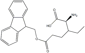 (S)-Fmoc-2-amino-3-ethyl-pentanoic acid Struktur