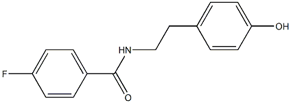 N-(4-fluorobenzoyl)tyramine Struktur