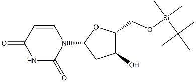 5'-O-tert-Butyldimethylsilyl-2'-deoxyuridine Struktur