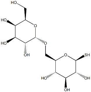 6-O-(a-D-Galactopyranosyl)-b-D-thioglucopyranose Struktur