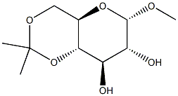 Methyl 4,6-O-isopropylidene-a-D-glucopyranoside Struktur