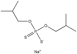 Sodium diisobutyl dithiophosphate Struktur