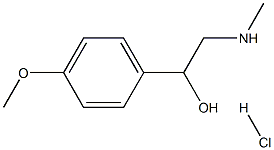 Synephrine methyl ether hydrochloride Struktur