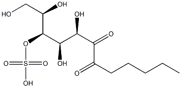 N-hexanoylgalactose-(4)-sulfate Struktur