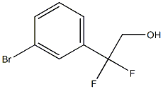 2-(3-Bromophenyl)-2,2-difluoro-ethanol Struktur