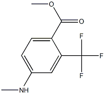 4-Methylamino-2-trifluoromethyl-benzoic acid methyl ester Struktur