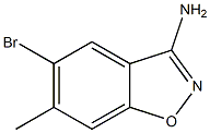 5-Bromo-6-methyl-benzo[d]isoxazol-3-ylamine Struktur