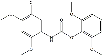 2,6-DIMETHOXYPHENYL N-(5-CHLORO-2,4-DIMETHOXYPHENYL)CARBAMATE Struktur