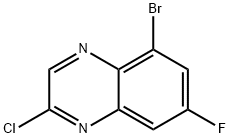 5-Bromo-2-chloro-7-fluoroquinoxaline Struktur