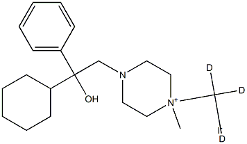 Hexocyclium Iodide-d3 Structure