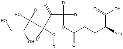 Fructose-glutamic Acid-D5 Struktur