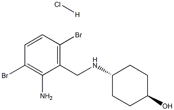 (trans)-4-((2-amino-3,6-dibromobenzyl)amino)cyclohexanol hydrochloride Struktur