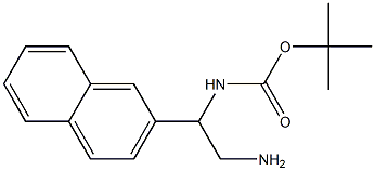 (2-AMINO-1-NAPHTHALEN-2-YL-ETHYL)-CARBAMIC ACID TERT-BUTYL ESTER Struktur