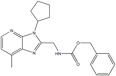 (3-CYCLOPENTYL-7-METHYL-3H-IMIDAZO[4,5-B]PYRIDIN-2-YLMETHYL)-CARBAMIC ACID BENZYL ESTER Struktur