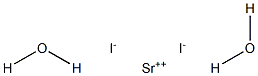 Strontium iodide dihydrate Struktur