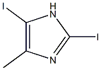 2,5-diiodo-4-methyl-1H-imidazole Struktur