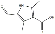 2,4-Dimethyl-5-formylpyrrole-3-carboxylic acid Struktur