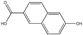 2-hydroxy-6-naphthalenoic acid Struktur