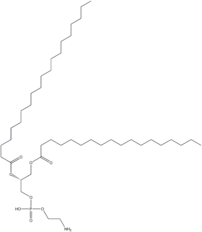 2-aminoethoxy-[(2R)-2-icosanoyloxy-3-octadecanoyloxy-propoxy]phosphinic acid Struktur