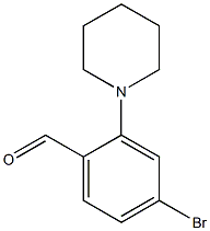 4-Bromo-2-piperidin-1-ylbenzaldehyde Structure