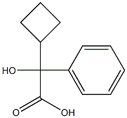 alpha-Cyclobutyl-alpha-hydroxyphenylacetic acid Struktur