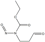 3-(N-carbethoxy-N-nitrosamino)propionaldehyde Struktur