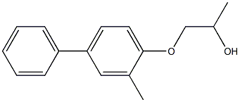 1-[(-phenyl-o-tolyl)oxy]-2-propanol Struktur