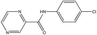 N2-(4-chlorophenyl)pyrazine-2-carboxamide Struktur