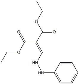 diethyl 2-[(2-phenylhydrazino)methylidene]malonate Struktur