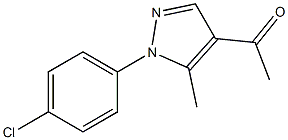 1-[1-(4-chlorophenyl)-5-methyl-1H-pyrazol-4-yl]ethan-1-one Struktur