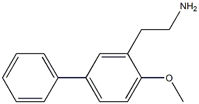 2-(2-methoxy(5-phenyl)phenyl)ethylamine Struktur