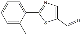 2-(2-METHYLPHENYL)-1,3-THIAZOLE-5-CARBALDEHYDE Struktur