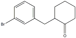 2-(3-bromobenzyl)cyclohexanone Struktur