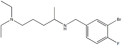 [(3-bromo-4-fluorophenyl)methyl][5-(diethylamino)pentan-2-yl]amine Struktur