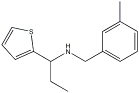 [(3-methylphenyl)methyl][1-(thiophen-2-yl)propyl]amine Struktur