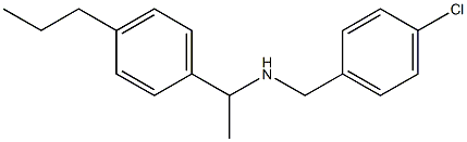 [(4-chlorophenyl)methyl][1-(4-propylphenyl)ethyl]amine Struktur