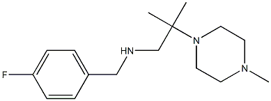 [(4-fluorophenyl)methyl][2-methyl-2-(4-methylpiperazin-1-yl)propyl]amine Struktur