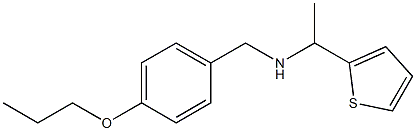 [(4-propoxyphenyl)methyl][1-(thiophen-2-yl)ethyl]amine Struktur