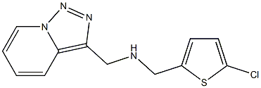 [(5-chlorothiophen-2-yl)methyl]({[1,2,4]triazolo[3,4-a]pyridin-3-ylmethyl})amine Struktur