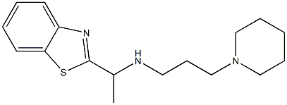 [1-(1,3-benzothiazol-2-yl)ethyl][3-(piperidin-1-yl)propyl]amine Struktur