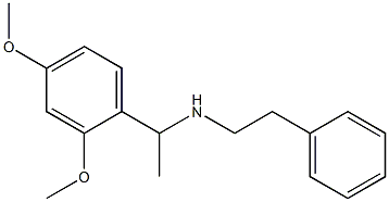 [1-(2,4-dimethoxyphenyl)ethyl](2-phenylethyl)amine Struktur