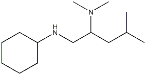 [1-(cyclohexylamino)-4-methylpentan-2-yl]dimethylamine Structure