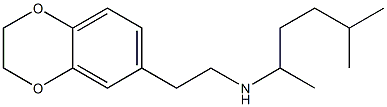 [2-(2,3-dihydro-1,4-benzodioxin-6-yl)ethyl](5-methylhexan-2-yl)amine Struktur